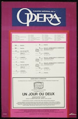 poster for Theatre National de L' Opera: Un Jour ou Deux Festival D' Automne á Paris