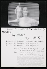 poster for MERCE by MERCE by PAIK Channel Thirteen WNET TV New York 