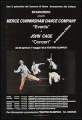 poster for Spaziozero Presenta Merce Cunningham Dance Company "Events" '83 and John Cage Concert at Teatro Olympico 