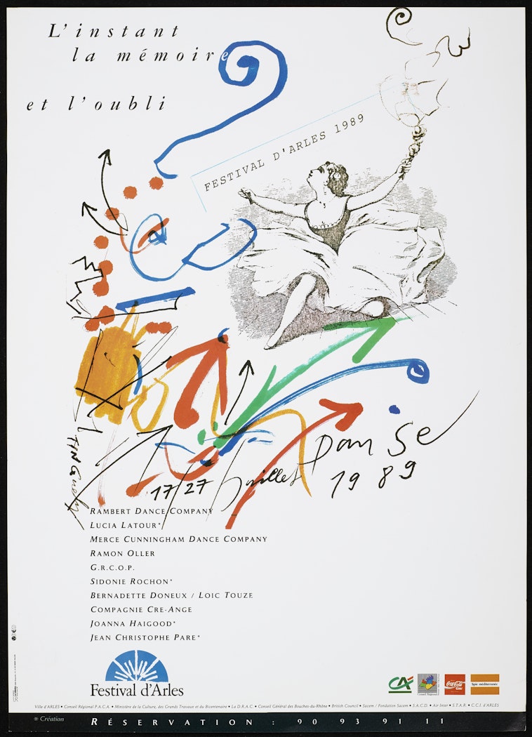 poster for Festival D' Artes 1989 L'instant la Mémoir et L'oubli