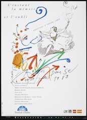 poster for Festival D' Artes 1989 L'instant la Mémoir et L'oubli