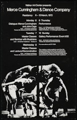 poster for Walker Art Center Presents: Merce Cunningham Dance Company