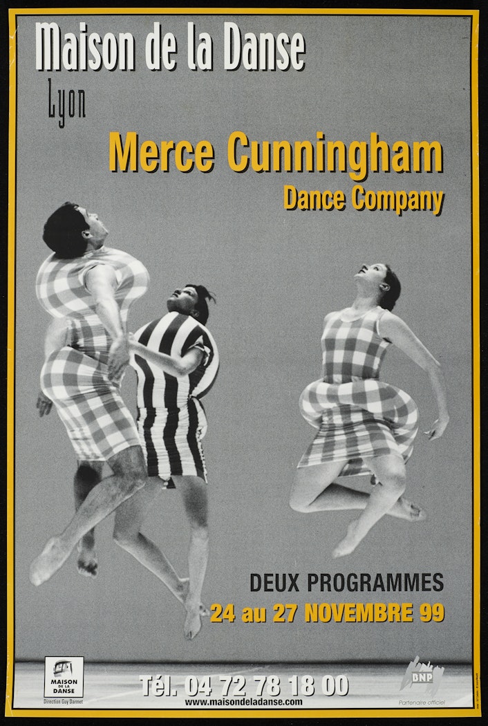 poster for Maison de la Danse Lyon: Merce Cunningham Dance Company, November 24 - 27, 1999