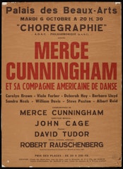 poster for Merce Cunningham Et sa Compagnie Americaine de Danse; March 6 - October 2, 1964 