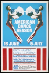 poster for American Dance Season at Sadler's Wells Theatre June 16- July, 1980