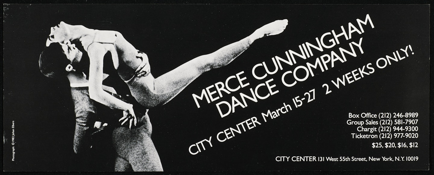 poster for Merce Cunningham Dance Company