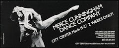 poster for Merce Cunningham Dance Company