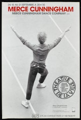 poster for Merce Cunningham Dance Company: Theatre de la Ville du 10 au 21 Septembre 