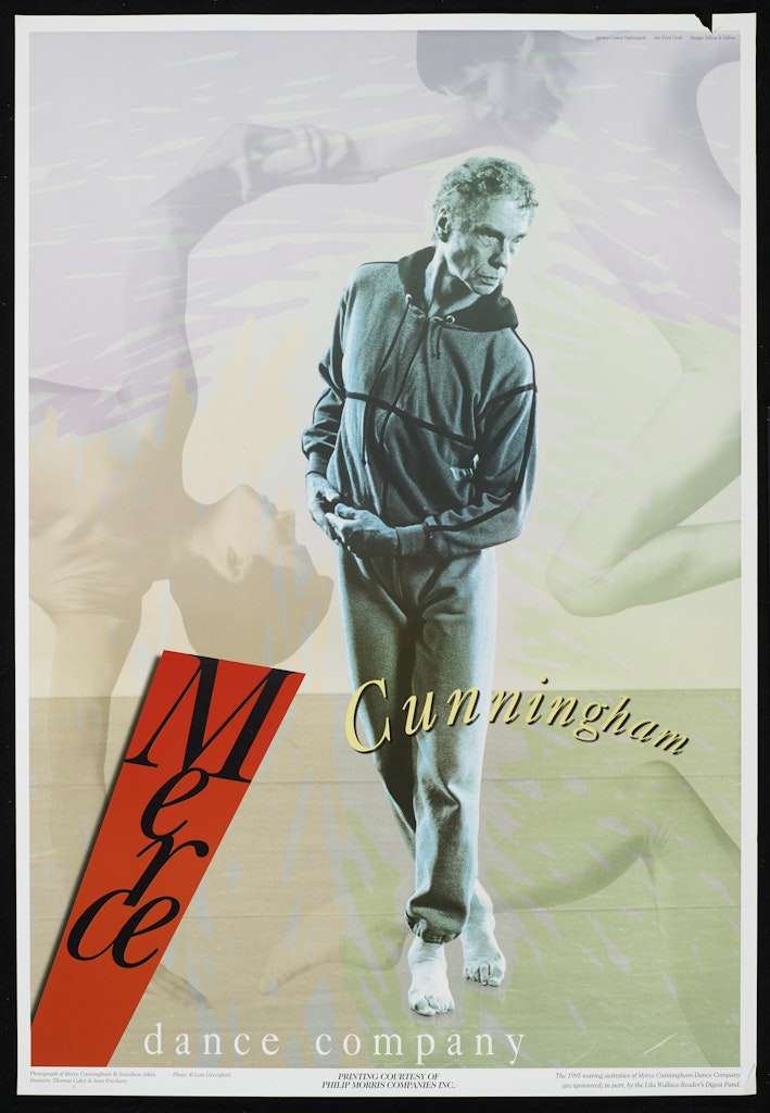 poster for Merce Cunningham Dance Company: 1995 tour