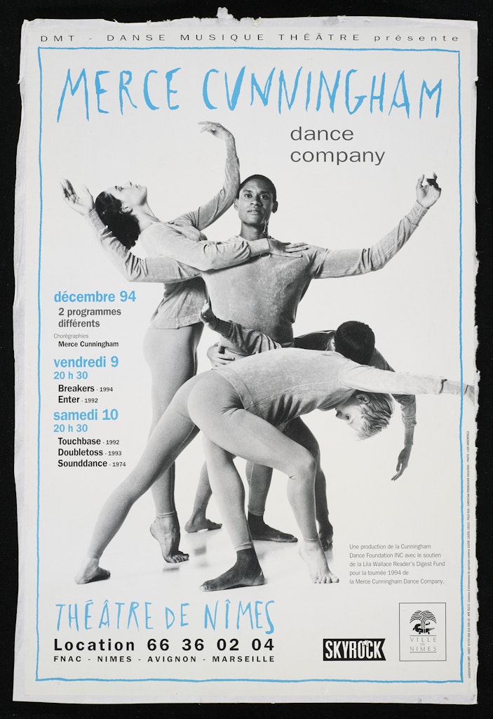 poster for Merce Cunningham Dance Company: Théatre de Nimes