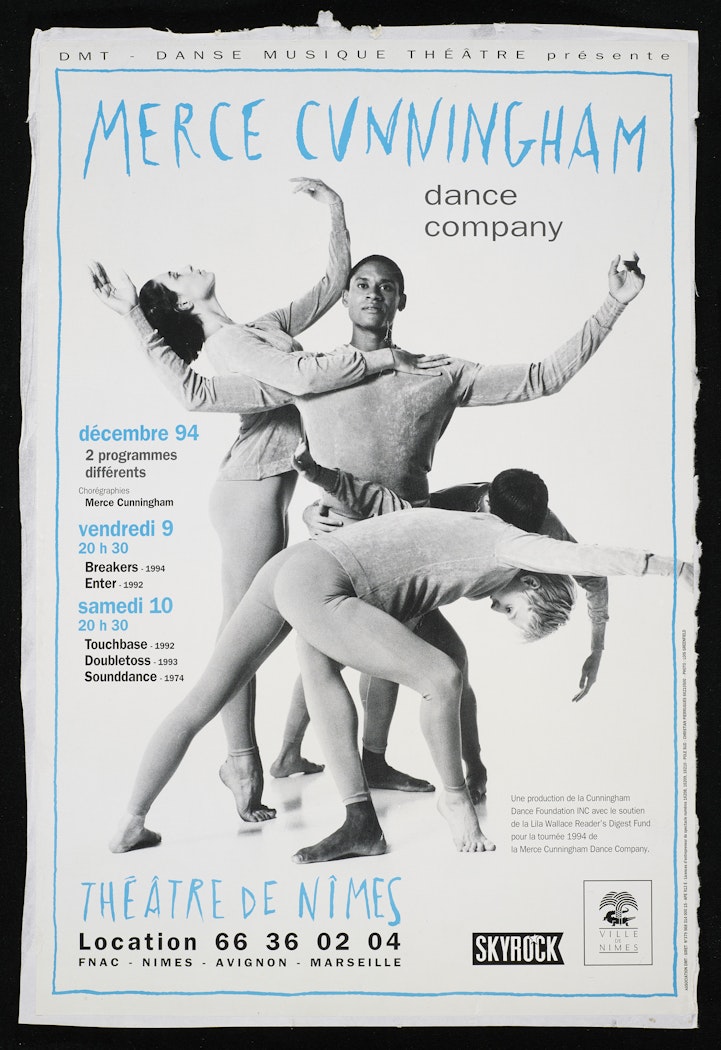 poster for Merce Cunningham Dance Company: Théatre de Nimes