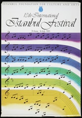 poster for 13th International Istanbul Festival 20 June - 16 July,1985