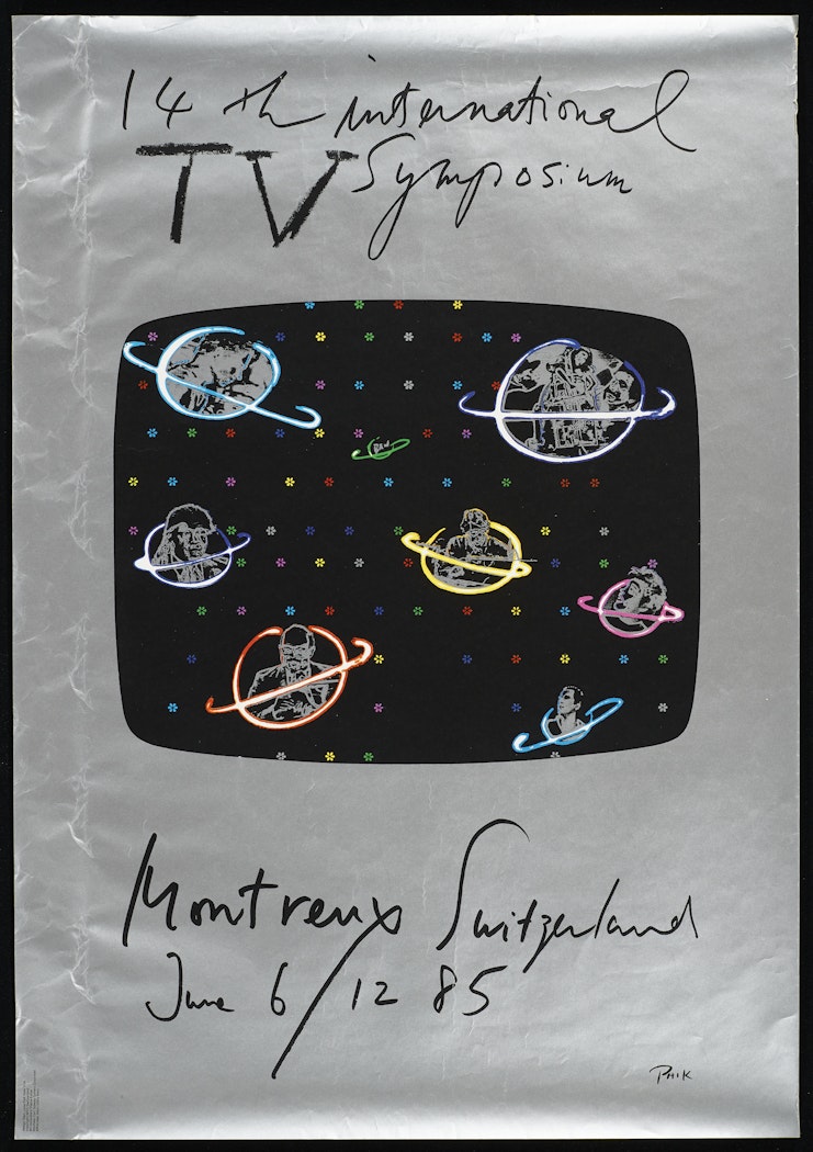 poster for 14th international TV Symposium June 6-12, 1985