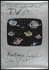 poster for 14th international TV Symposium June 6-12, 1985