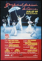 poster for 5 lme Festival Américan de Cannes Jullet 89