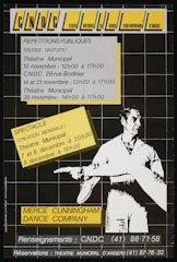poster for CNDC Centre National de Danse Contemporaine D'Angers: Merce Cunningham Dance Company