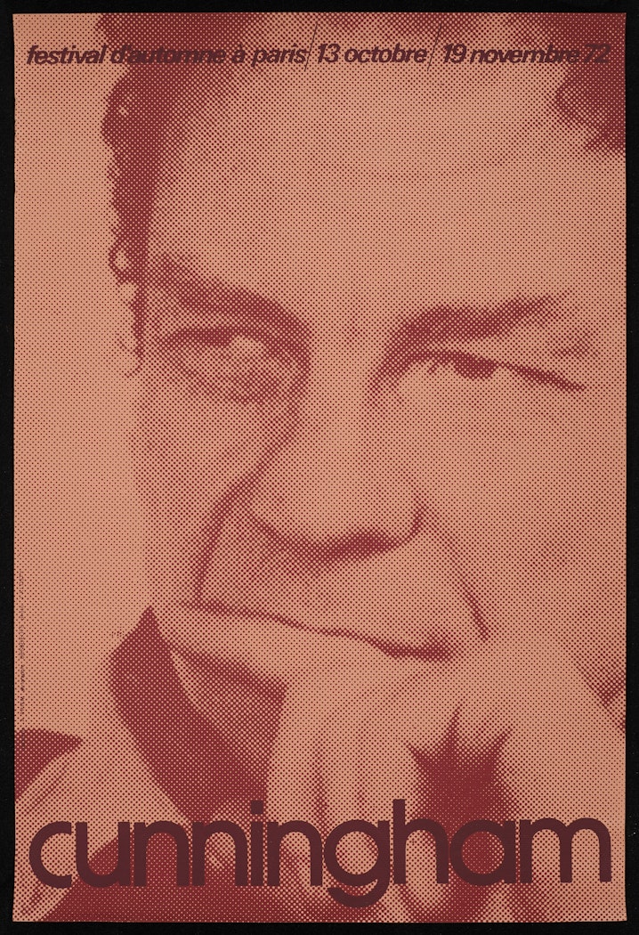 poster for Cunningham: festival d'automme á paris, October 13-November 19, 1972