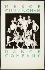 poster for Merce Cunningham Dance Company (green)
