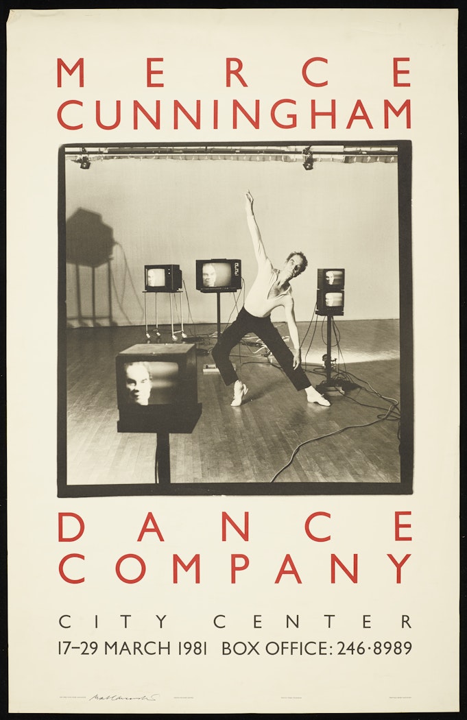 poster for Merce Cunningham Dance Company: City Center, March 17-29, 1981