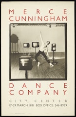 poster for Merce Cunningham Dance Company: City Center, March 17-29, 1981