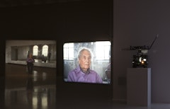 Merce Cunningham performs STILLNESS (in three movements) to John Cage's composition 4'33" with Trevor Carlson, New York City, 28 April 2007 (six performances; six films)