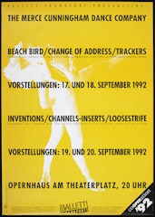 poster for Ballet Frankfurt presents the Merce Cunningham Dance Company 1992 Opernhaus am Theaterplatz 