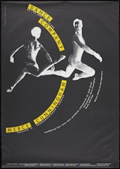 poster for Merce Cunningham Dance Company Theatre II, Thurgauerstrasse 7 June 20 - 25, 1991