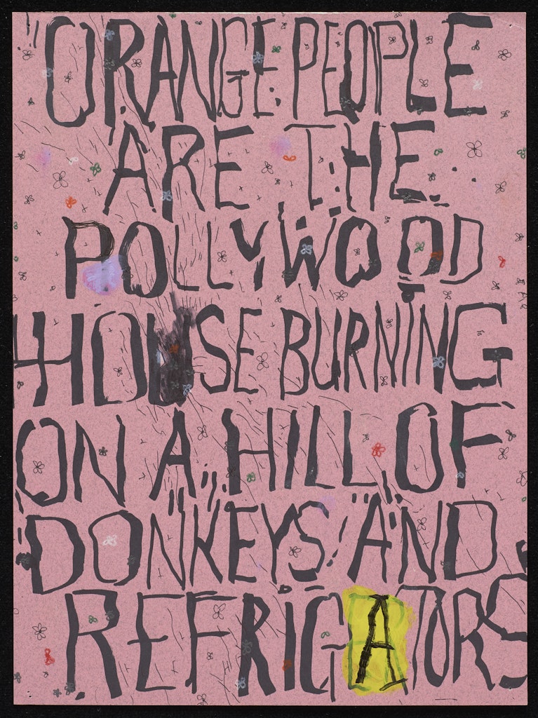 Orange People Are The Pollywood House BurningOn A Hill Of Donkeys And Refrigators