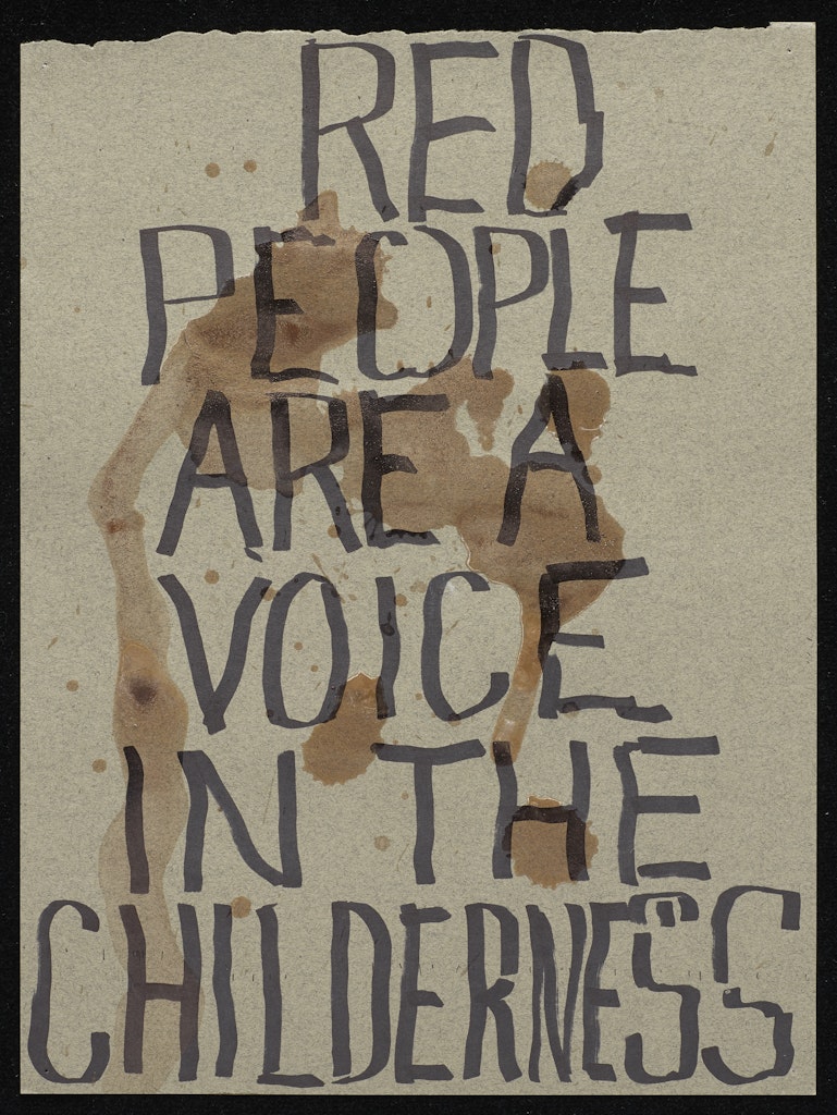 Red People Are A Voice In The Childerness
