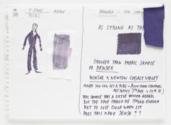 study for backdrop and Merce Cunningham's costume for Five Stone Wind