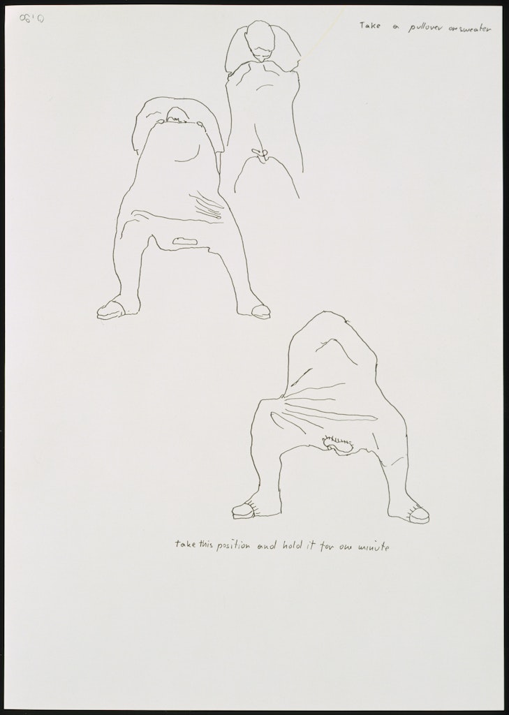 Take This Position and Hold It for One Minute from the series One Minute Sculptures