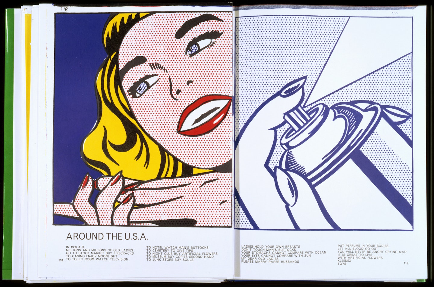 Roy Lichtenstein, pages 118 -119