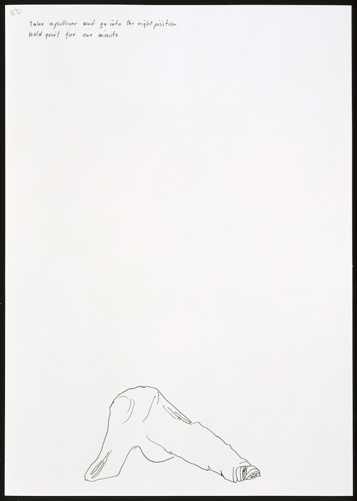 Take a Pullover and Go Into the Right Position. Hold Quiet for One Minute from the series One Minute Sculptures