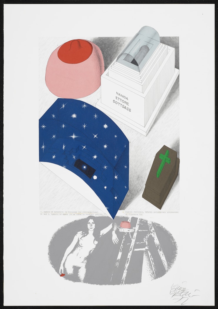 1. Symbol of Maternity2. & 3. Symbols of Death4. Cigarette Box from Funerary Series
