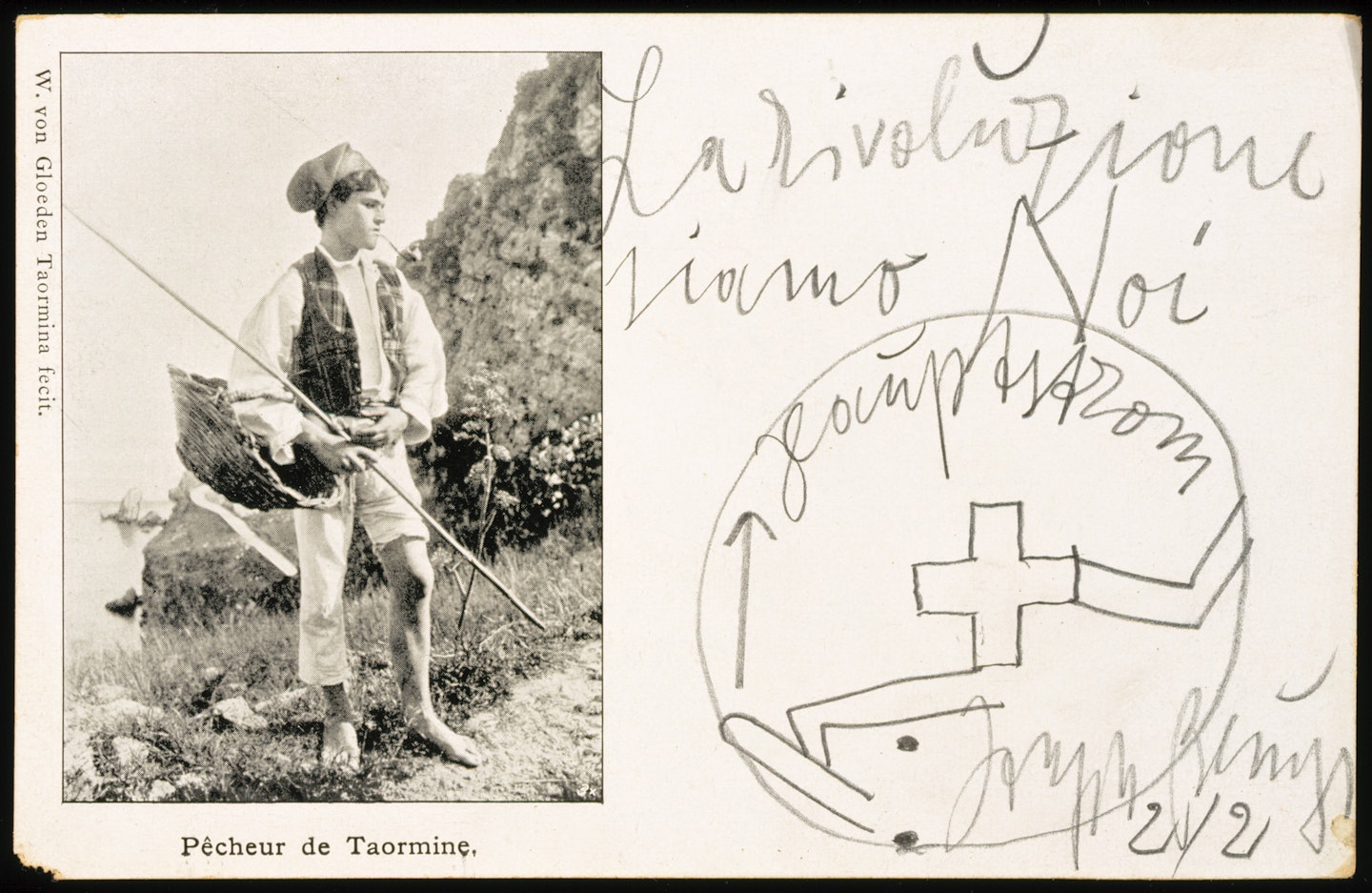 Pêcheur de Taormine from the von Gloeden Postcards series