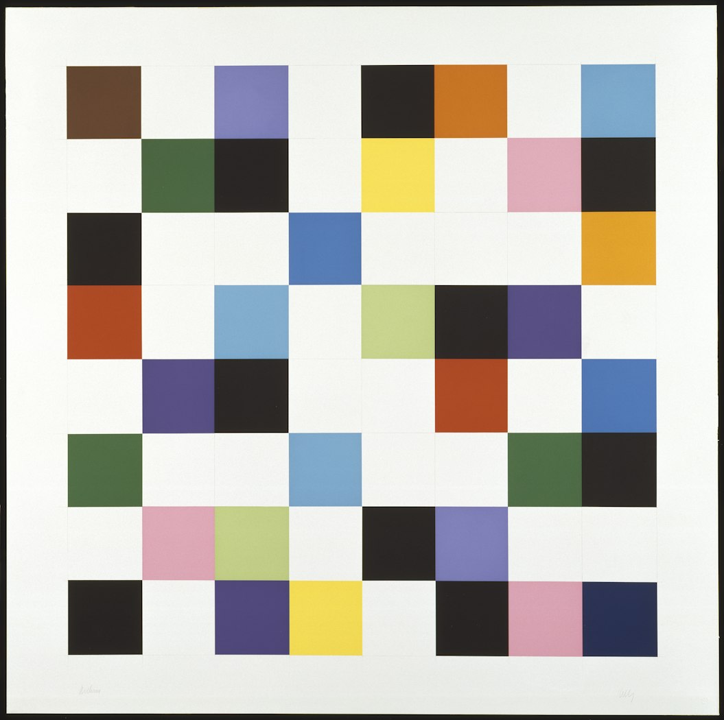 Colors on a Grid, Screenprint 1976