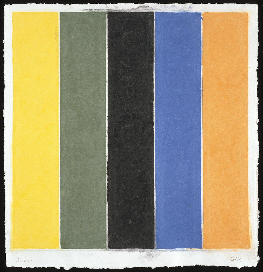 Colored Paper Image XIII (Yellow/Green/Black/Blue/Orange)