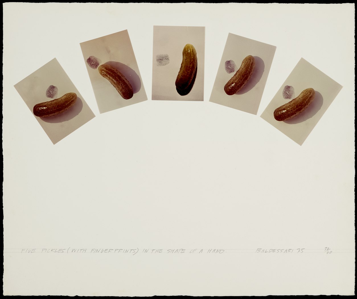 Five Pickles (with Fingerprints) in the Shape of a Hand