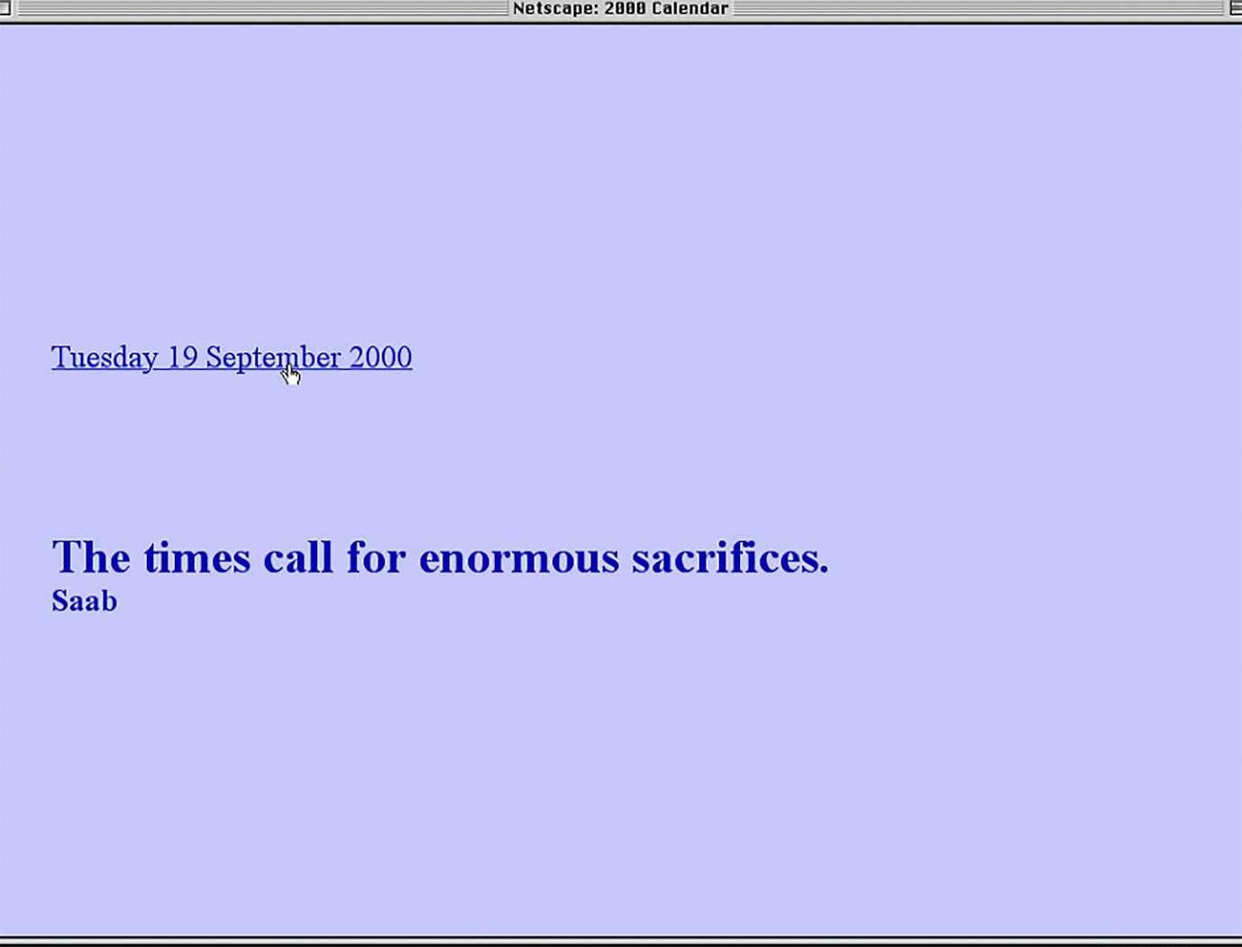 Calendar 2000