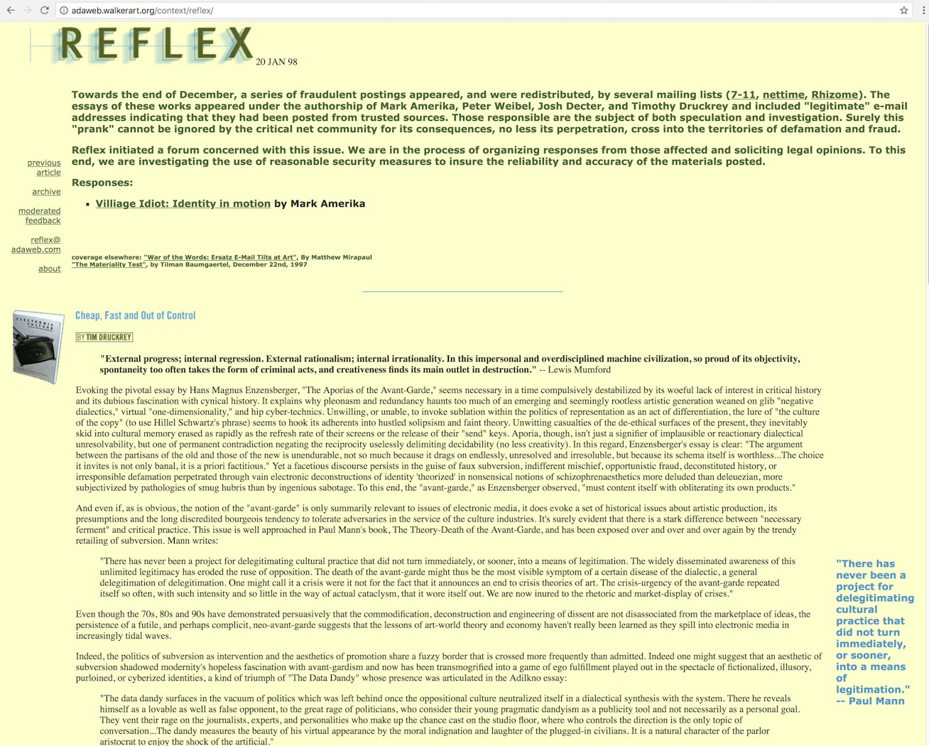 Reflex from äda'web
