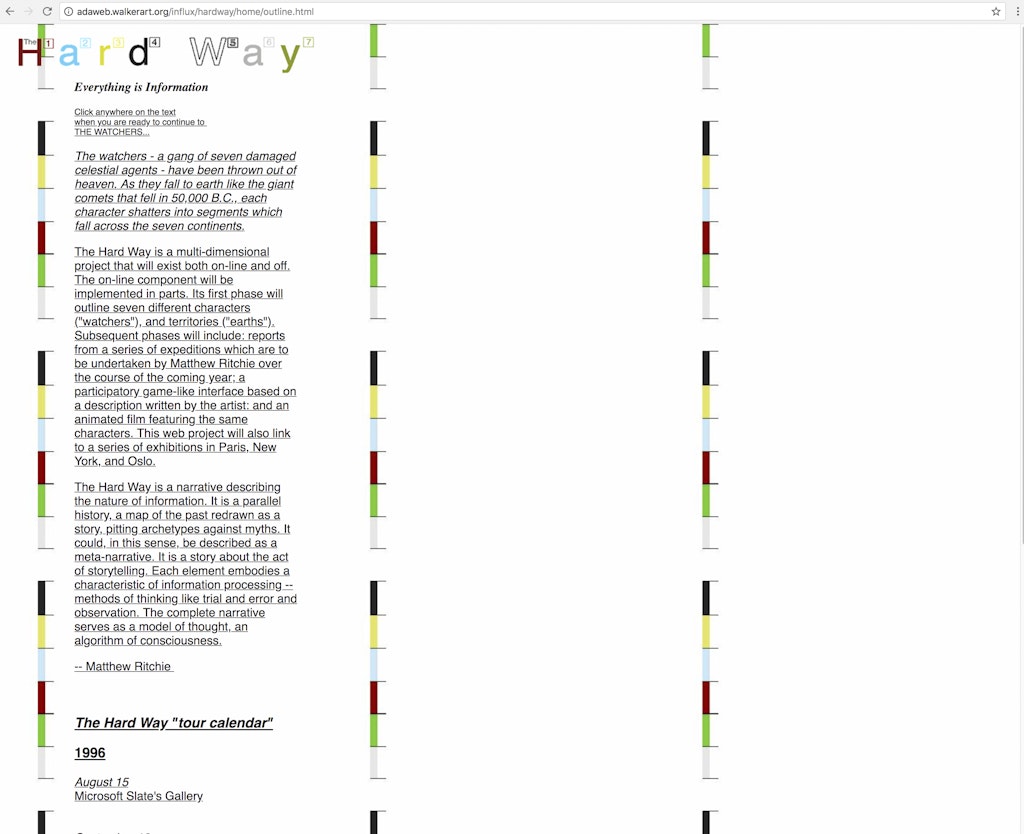 The Hard Way from äda'web