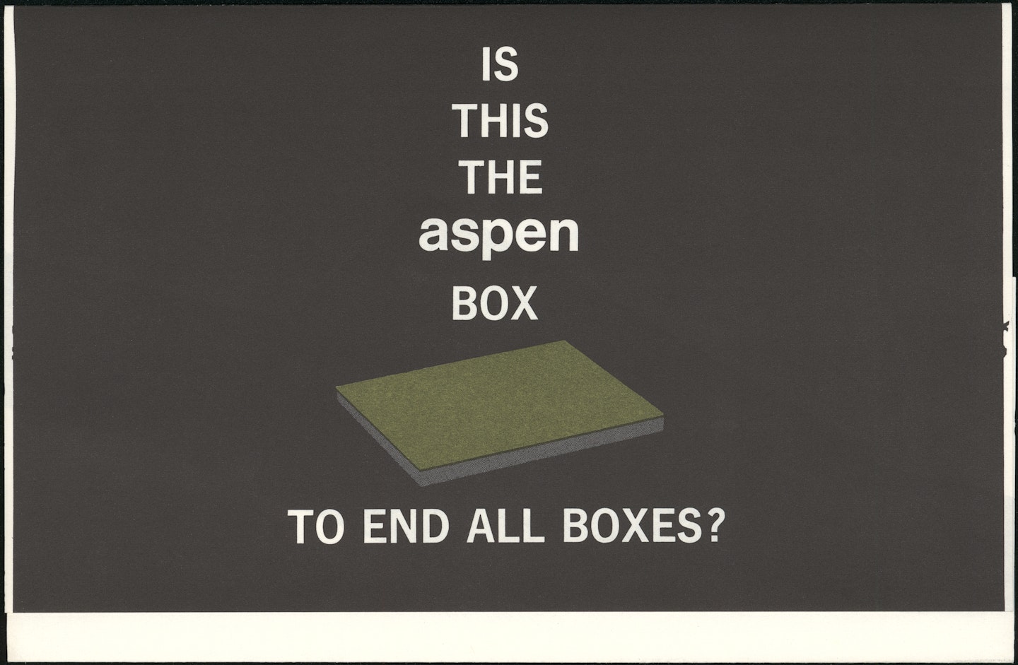Aspen: the magazine in a box, Vol. 1 No. 5 and 6