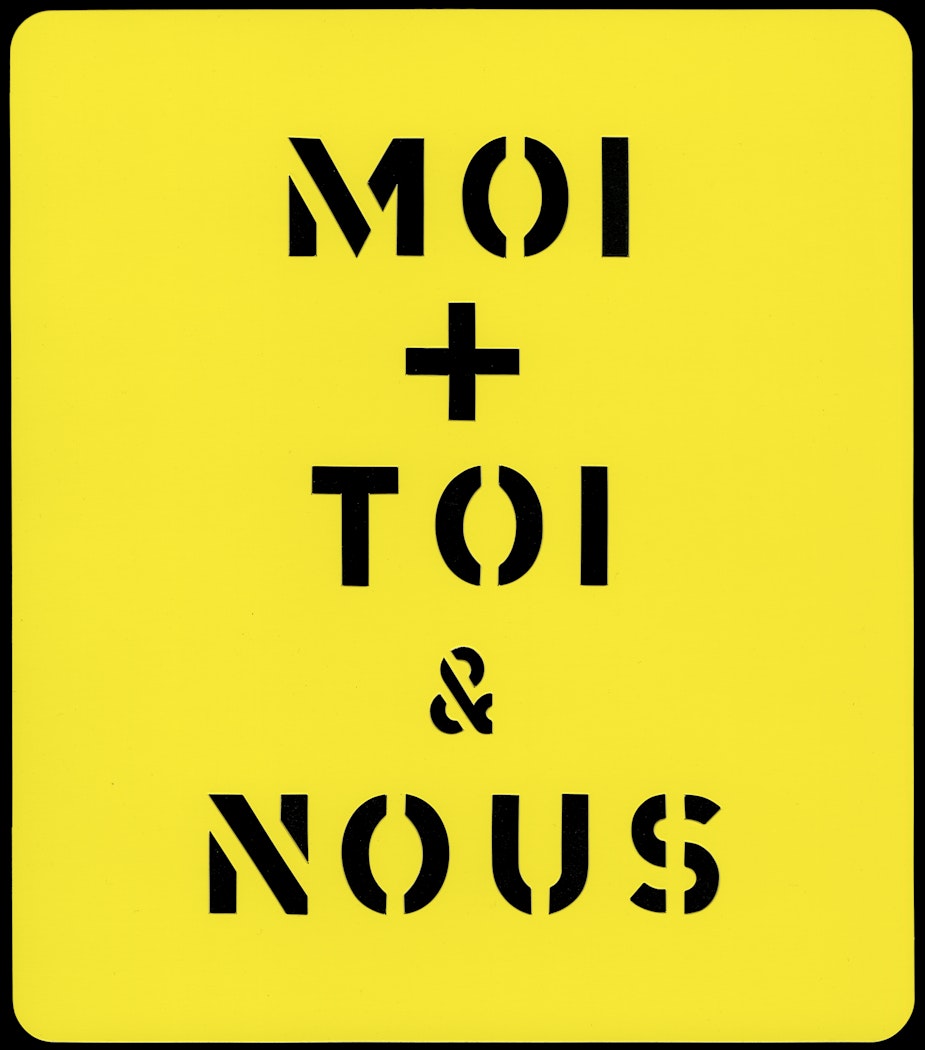 A Do-It-Yourself Kit Containing Paper, Pencil, Stencil, Overhead Transparency, Diagrams, and Complete Instructions for Jessica Diamond, Sol LeWitt, Lawrence Weiner