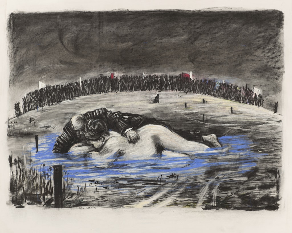 Drawing for ‘Sobriety, Obesity & Growing Old’ [Soho and Mrs. Eckstein in Pool]