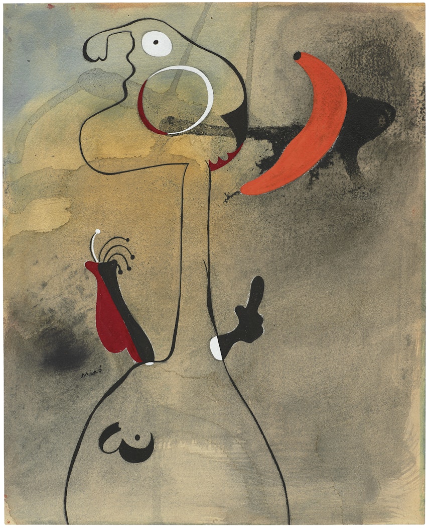 Femme devant la lune (Woman in Front of the Moon)