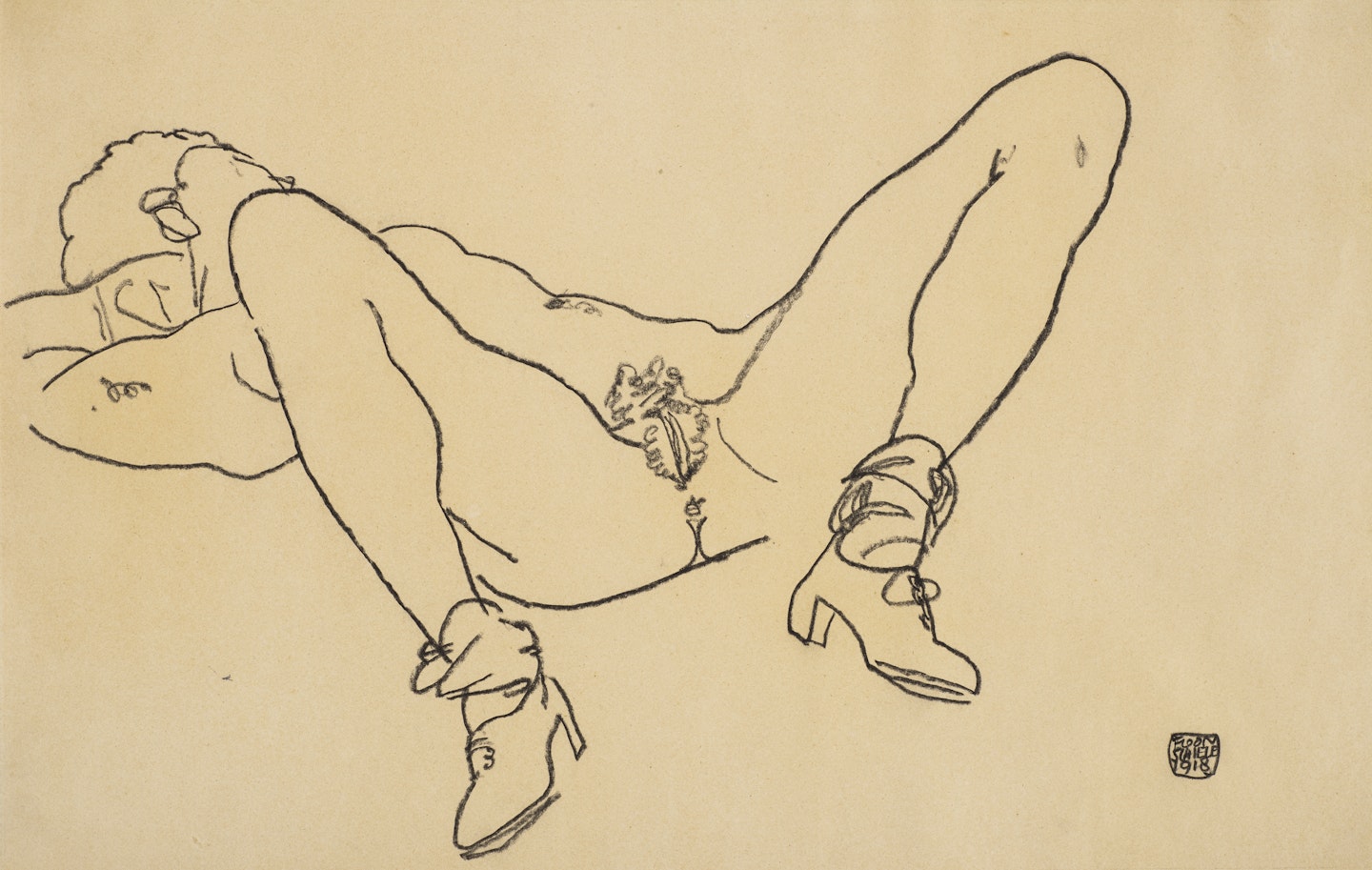 Liegender weißlicher Akt (Reclining Female Nude)