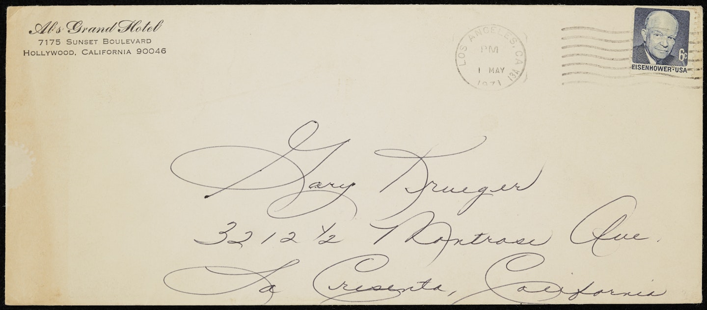 announcement letter and envelope for Al's Grand Hotel 