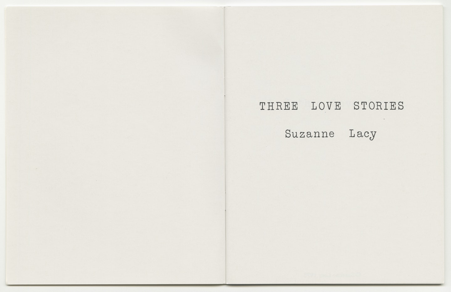 Three Love Stories