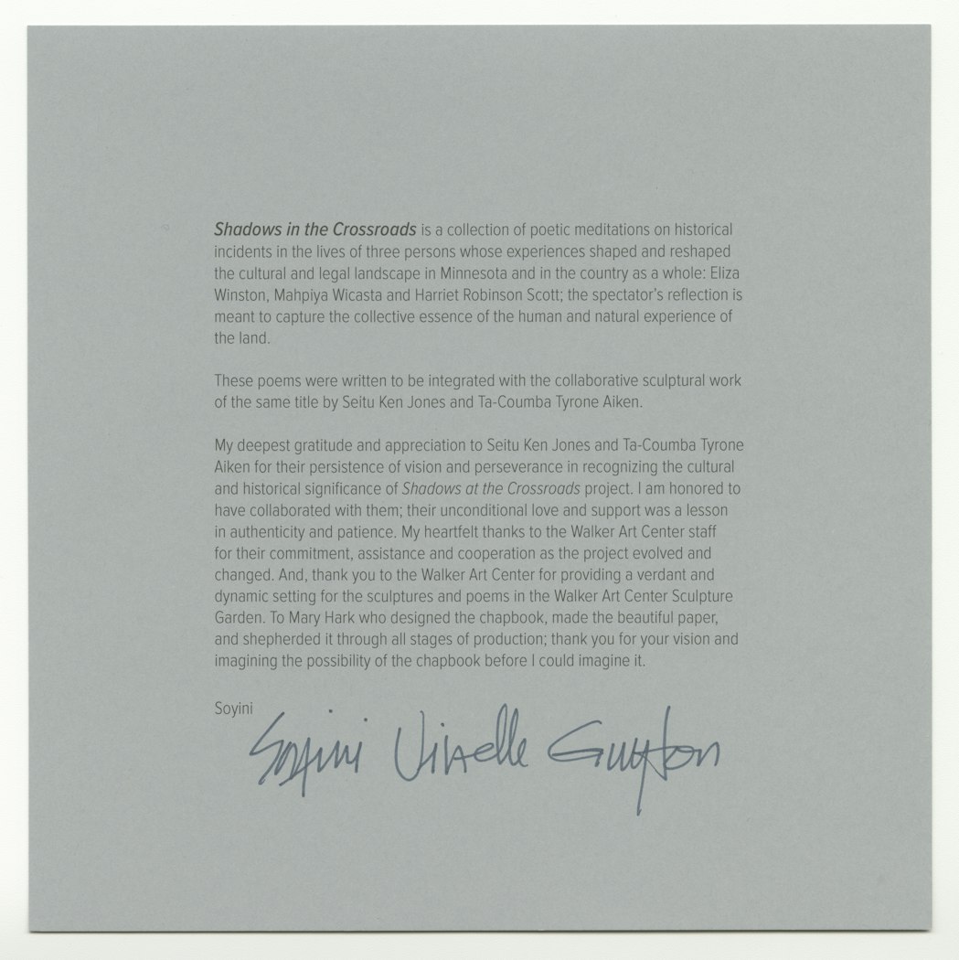 Shadows at the Crossroads: Poems by Soyini Guyton