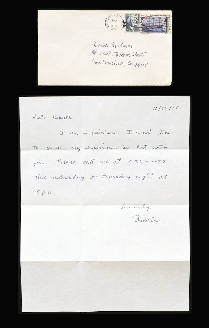 untitled from Objects from Roberta        [letter and envelope written to Roberta]